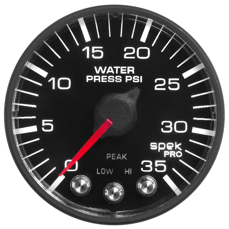 Autometer Spek-Pro 52.4mm 0-35 PSI Digital Stepper Motor Water Pressure Gauge