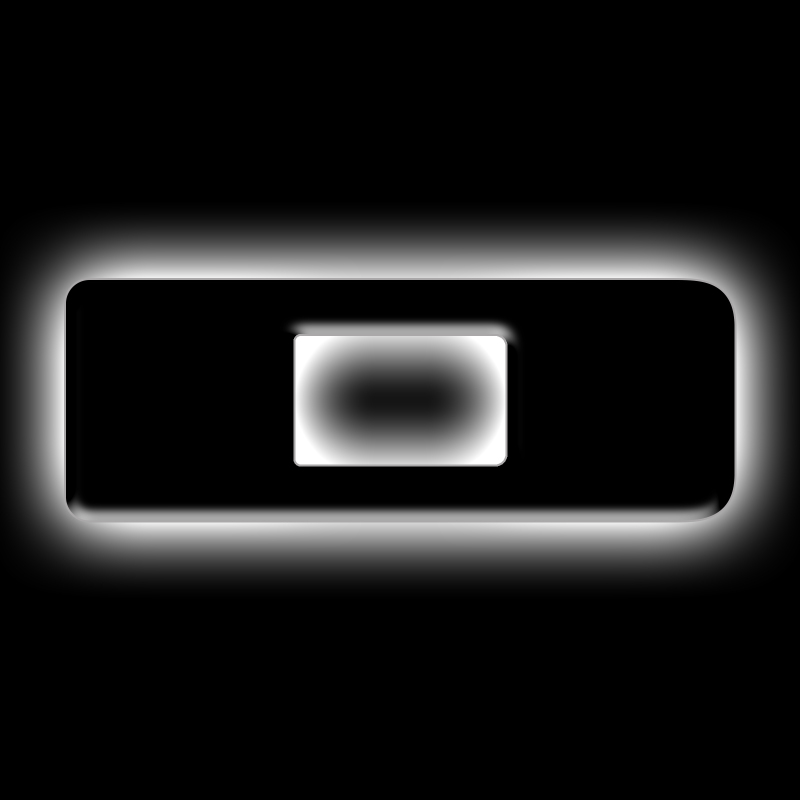 ORACLE Lighting Universal Illuminated LED Letter Badges - Matte Blk Surface Finish - D