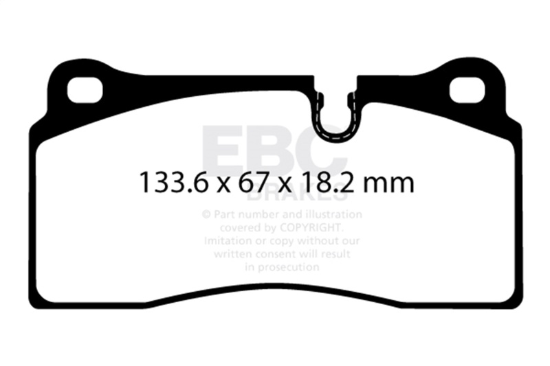 EBC 2018+ BMW M2 Competition 3.0TT Redstuff Rear Brake Pads