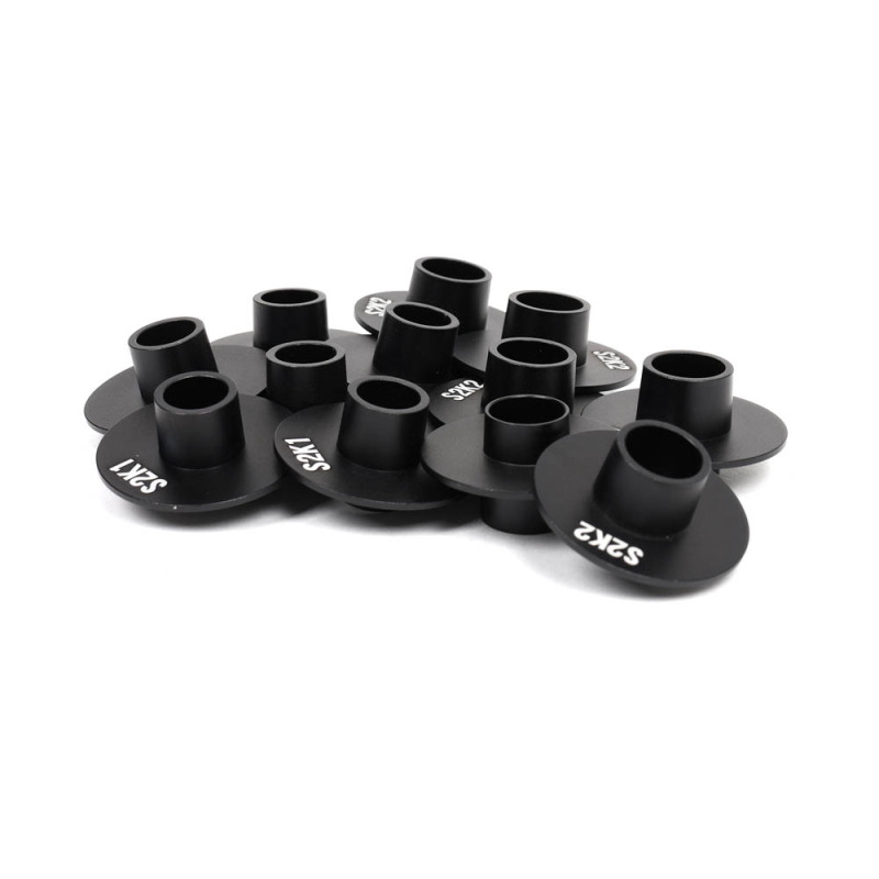 BLOX Racing Subframe Hard Collar Kit for All S2000 - Front and Rear total 12 Pieces (Gold)