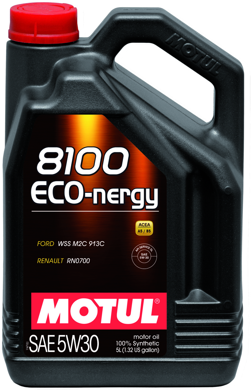 Motul 5L Synthetic Engine Oil 8100 5W30 ECO-NERGY - Ford 913C