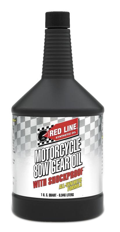 Red Line 80W Motorcycle Gear Oil w/Shockproof - Quart