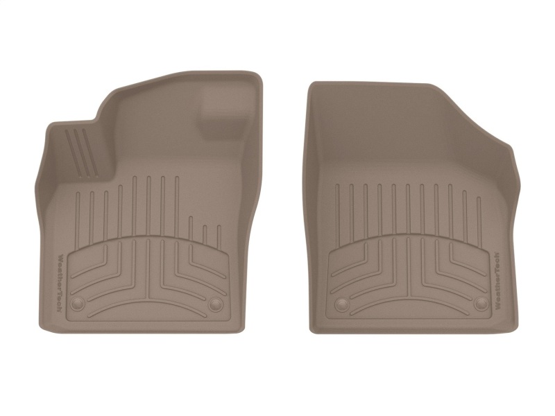 WeatherTech 2018+ Volkswagen Atlas w/2nd Row Bucket Seats Front FloorLiner HP - Tan