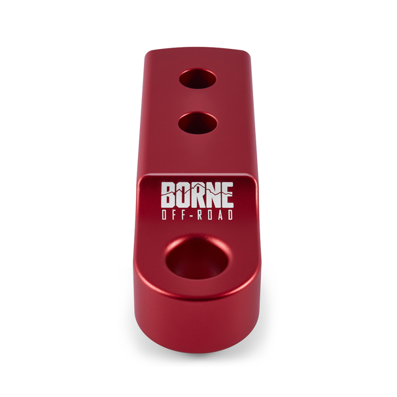 Borne Off-Road CNC Hitch Receiver Shackle 2in Red