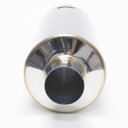 BLOX Racing 76.2mm N1 Angled Tip Muffler Universal