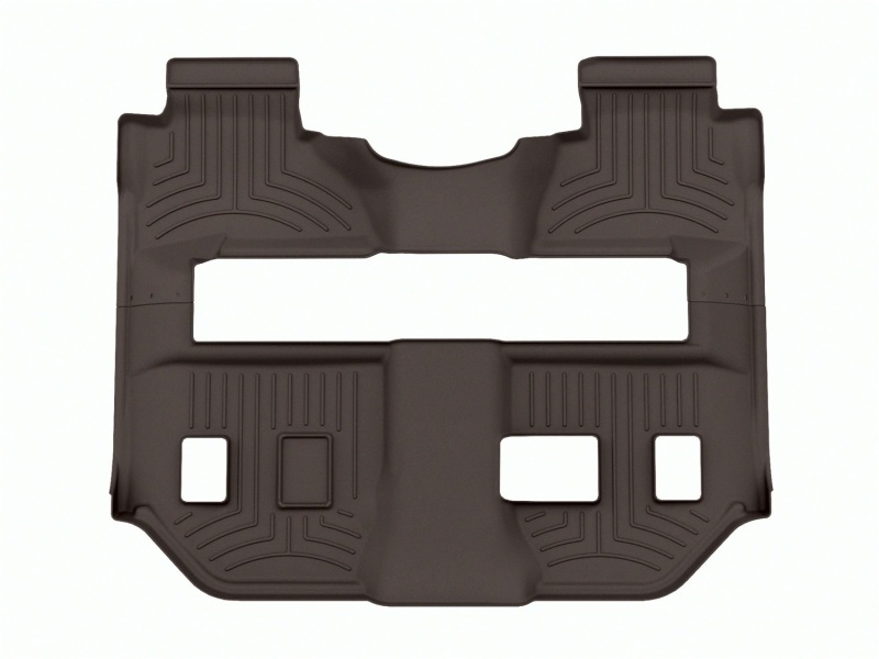 WeatherTech 15-20 Cadillac Escalade ESV Rear FloorLiner HP - Cocoa (2pc - 2nd Row Bench & 3rd row)