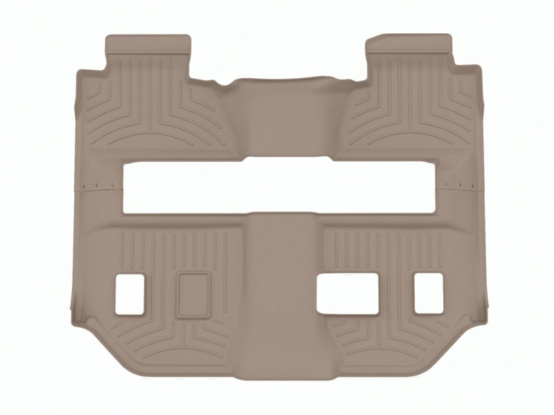 WeatherTech 15-20 GMC Yukon XL Rear FloorLiner HP - Tan (2pc - 2nd Row Bench & 3rd row)