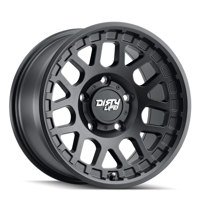 Dirty Life 9306 Mesa 17x9 / 5x127 BP / -12mm Offset / 78.1mm Hub Matte Black Wheel