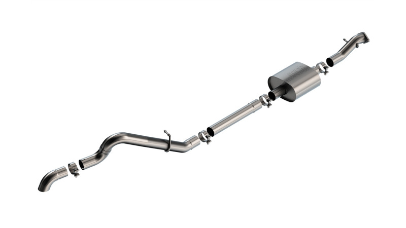 Borla 21-22 Ford Bronco 2.3L 2DR/4DR T-304 Stainless Steel Cat-Back S-Type Exhaust - Brushed