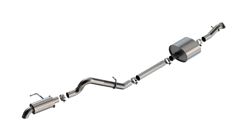 Borla 21-22 Ford Bronco 2.7L 2DR/4DR T-304 Stainless Steel Cat-Back Touring Exhaust - Brushed