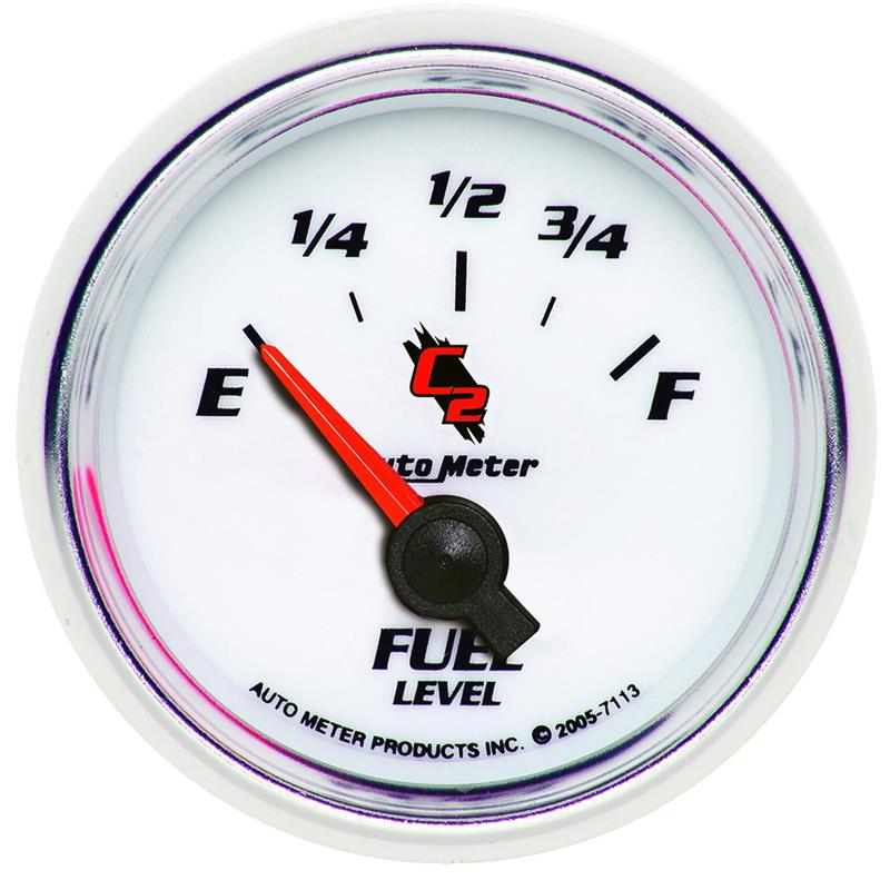 AutoMeter Gauge Fuel Level 2-1/16in. 0 Ohm(e) to 90 Ohm(f) Elec C2
