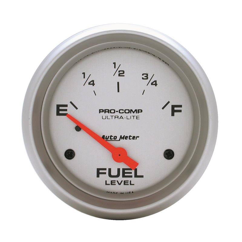 AutoMeter Gauge Fuel Level 2-5/8in. 0 Ohm(e) to 30 Ohm(f) Elec Ultra-Lite
