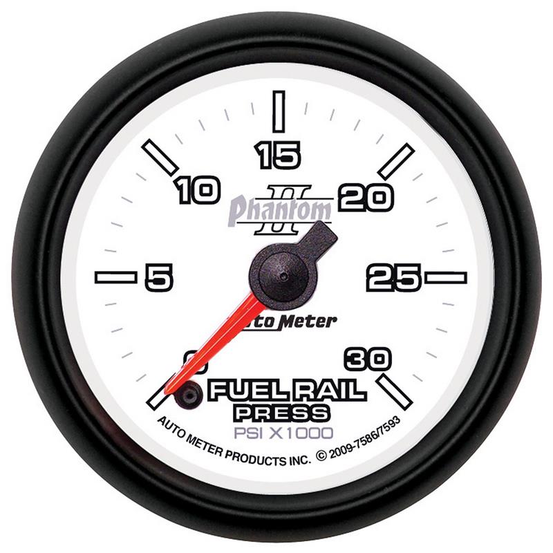 AutoMeter Gauge Rail Pressure (Ram 6.7L) 2-1/16in. 30Kpsi Digital Stpr Mtr Phantom II