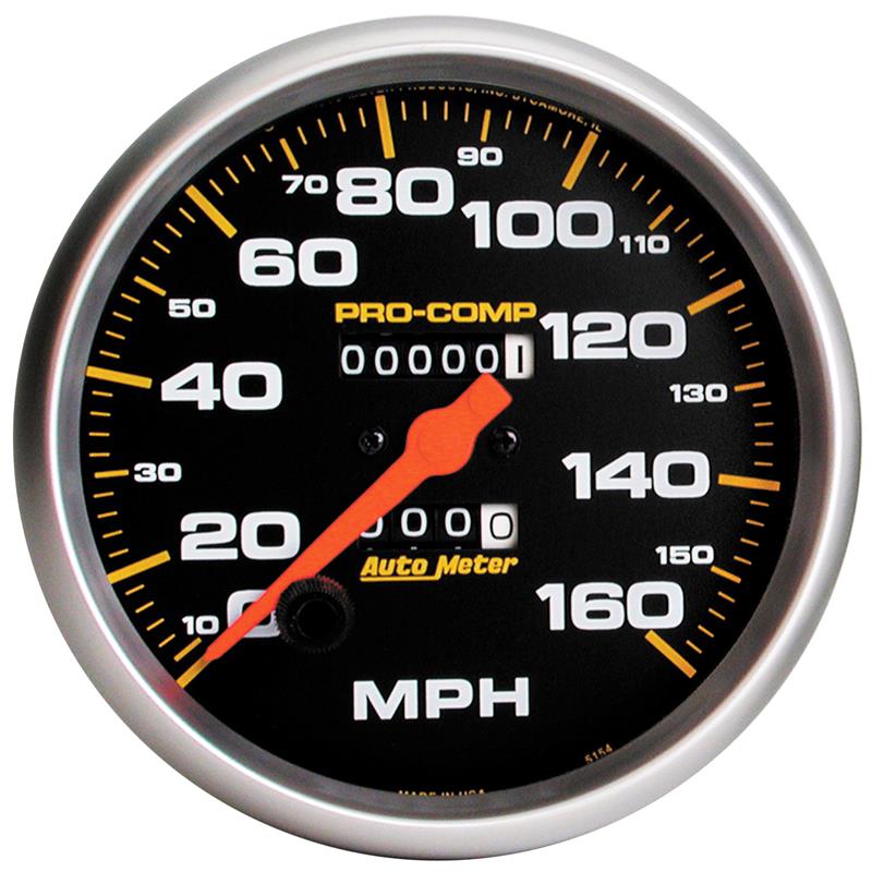 AutoMeter Gauge Speedometer 5in. 160MPH Mechanical Pro-Comp