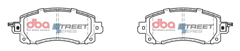 DBA 2018+ Subaru Impreza FB / 2022+ Subaru WRX Street Series Front Brake Pad