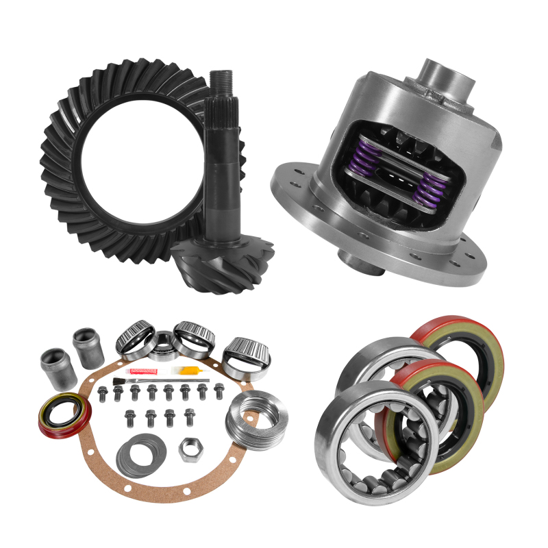 Yukon 8.875in GM 12T 3.42 Rear Ring & Pinion Install Kit 30 Spline Positraction Axle Bearings