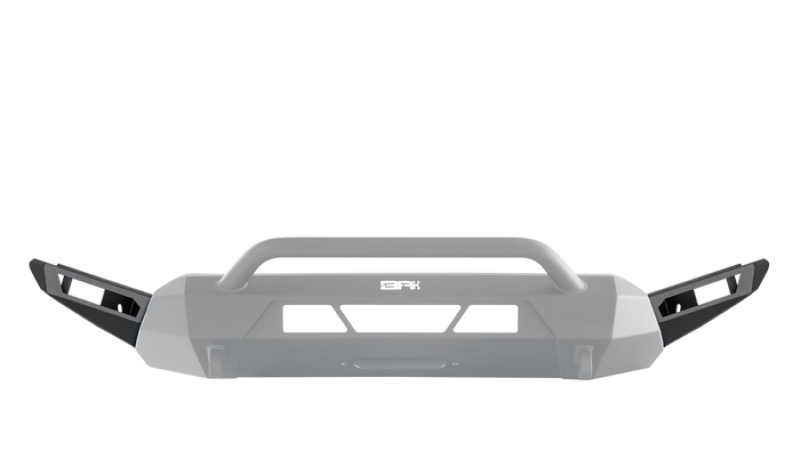 Body Armor 4x4 16-22 Toyota Tacoma HiLine Bumper High Clearance Side Wings (Black)