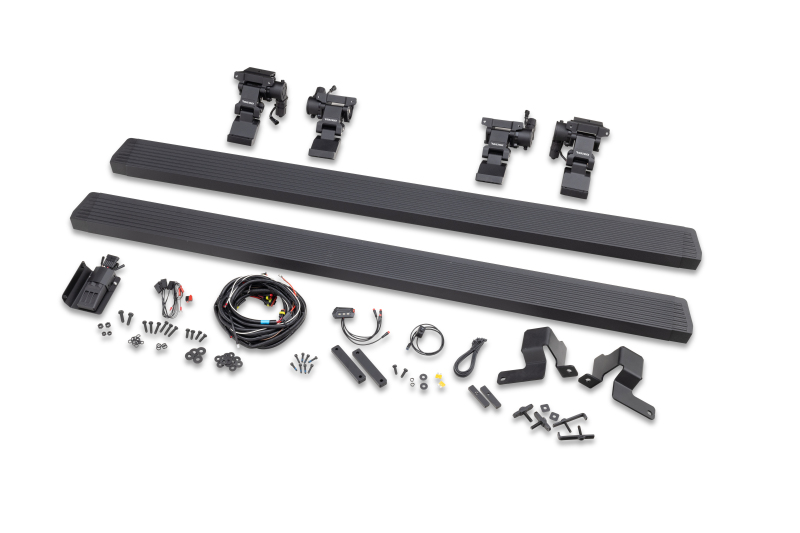 RealTruck 20-24 Jeep Gladiator CC 4dr VoltStep Electric Running Board Kit (Cut/Drill Req.) - Tex Blk
