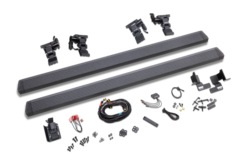 RealTruck 20-24 Jeep Gladiator CC 4dr VoltStep Electric Running Board Kit - Bedliner Coating
