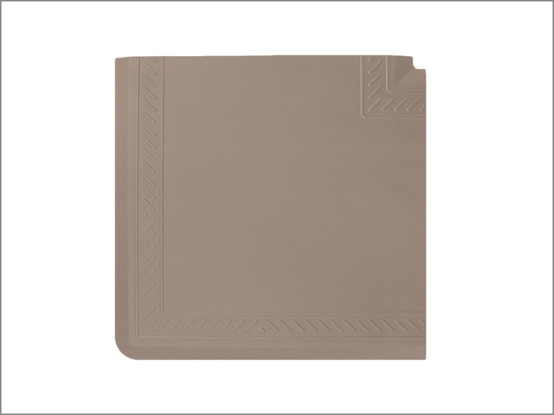 WeatherTech Comfort Mat Connect Corner Mat 25 x 25in. Bordered - Tan