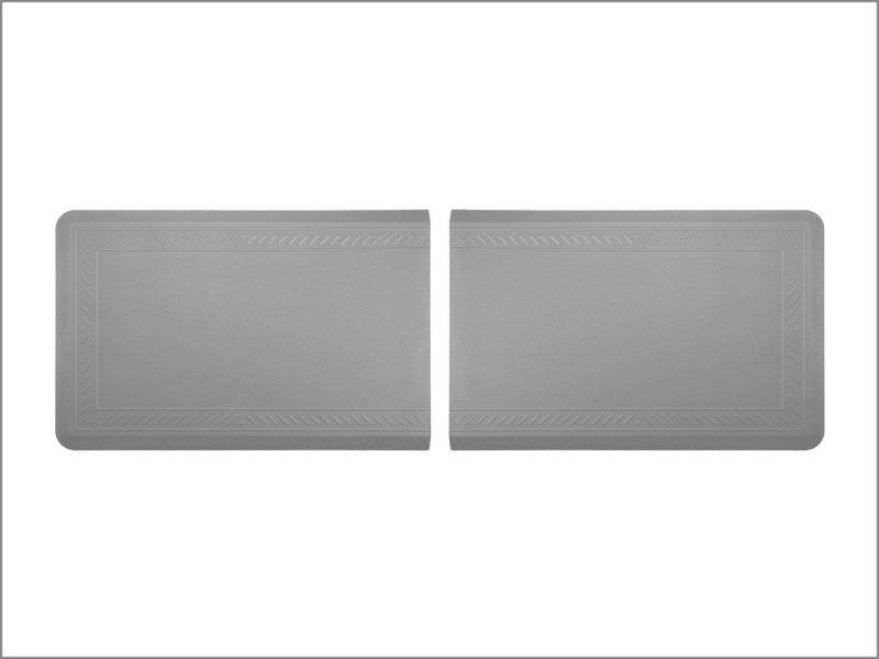 WeatherTech Comfort Mat Connect End Mats 24 x 36in. (2 Qty) Bordered - Grey