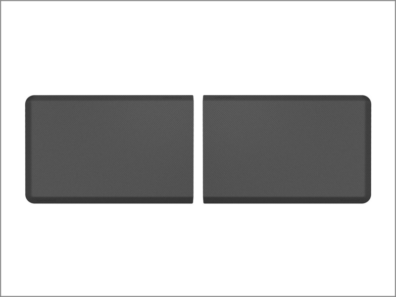 WeatherTech Comfort Mat Connect End Mats 24 x 36in. (2 Qty) Carbon Fiber - Black