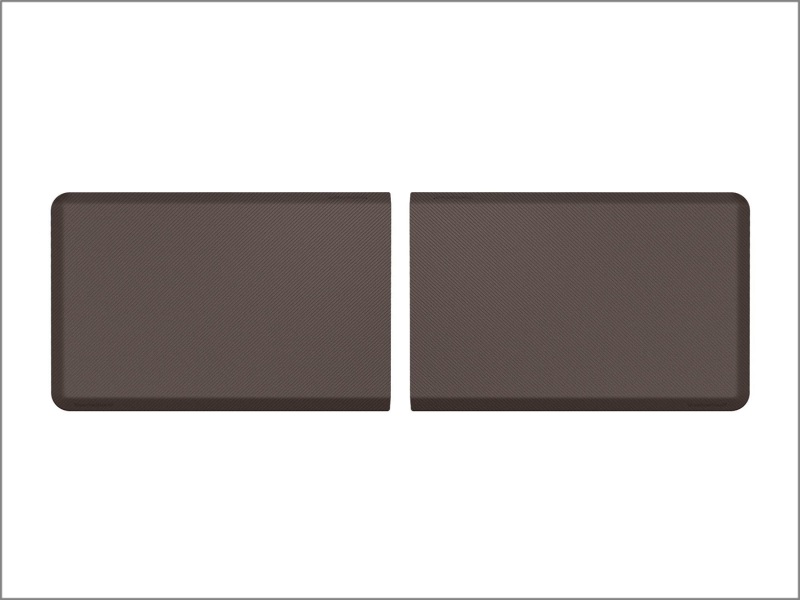 WeatherTech Comfort Mat Connect End Mats 24 x 36in. (2 Qty) Carbon Fiber - Cocoa