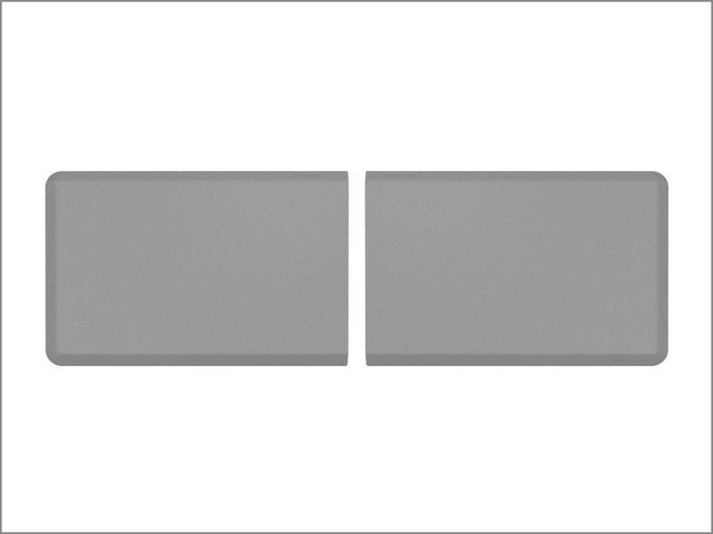 WeatherTech Comfort Mat Connect End Mats 24 x 36in. (2 Qty) Carbon Fiber - Grey