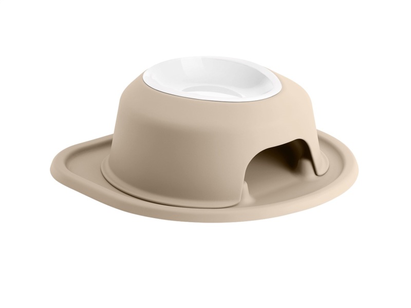 WeatherTech Pet Feeding System Single High 16oz 4in. Poly Bowl - Tan