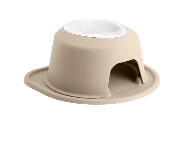 WeatherTech Pet Feeding System Single High 32oz 6in. Poly Bowl - Tan