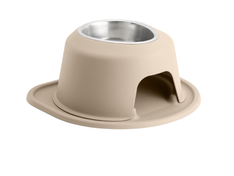WeatherTech Pet Feeding System Single High 32oz 6in. Stainless Bowl - Tan