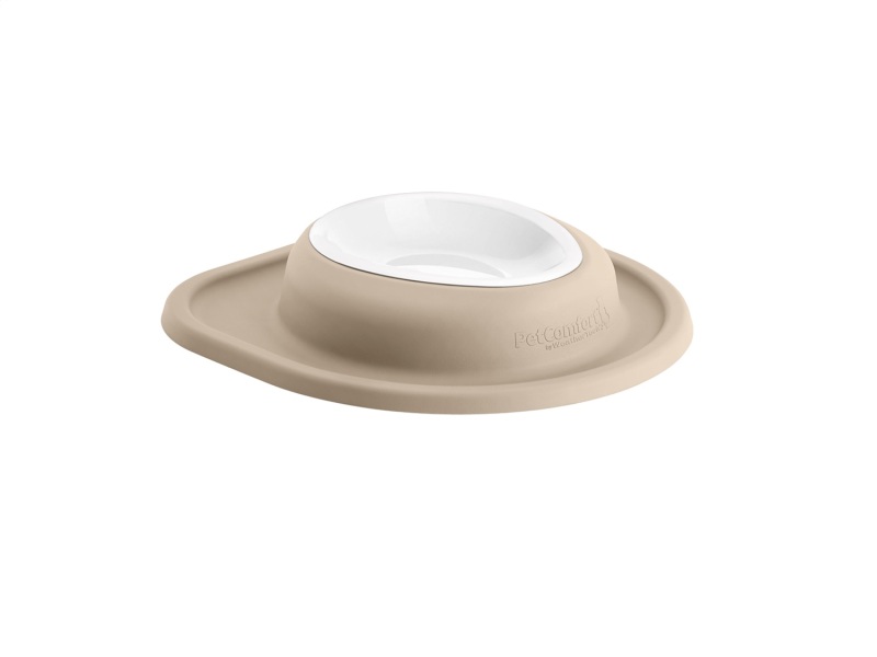 WeatherTech Pet Feeding System Single Low 16oz 2in. Poly Bowl - Tan