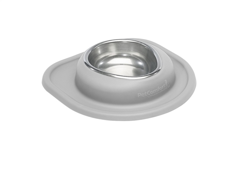 WeatherTech Pet Feeding System Single Low 16oz 2in. Stainless Bowl - Light Grey
