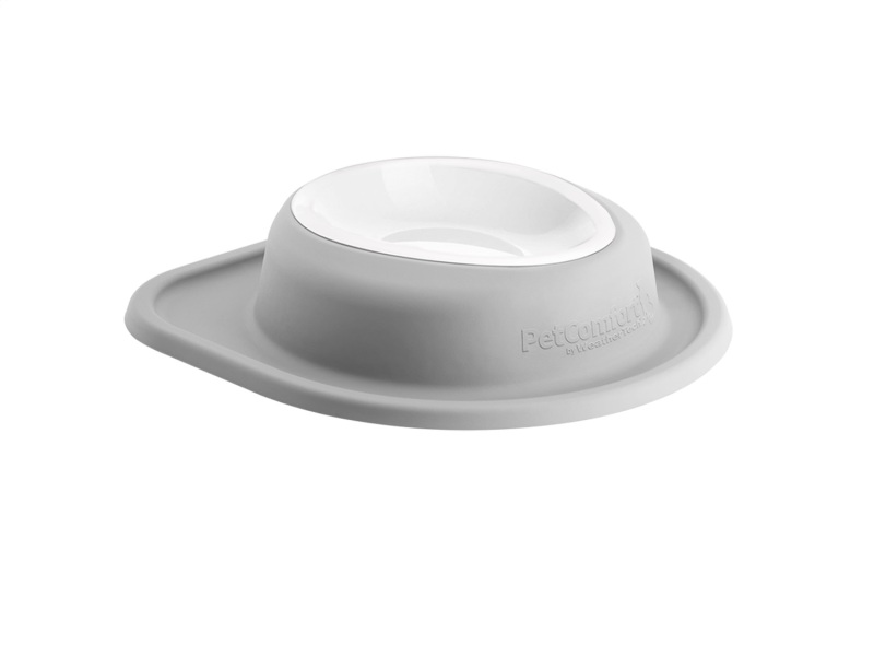 WeatherTech Pet Feeding System Single Low 32oz 3in. Poly Bowl - Light Grey