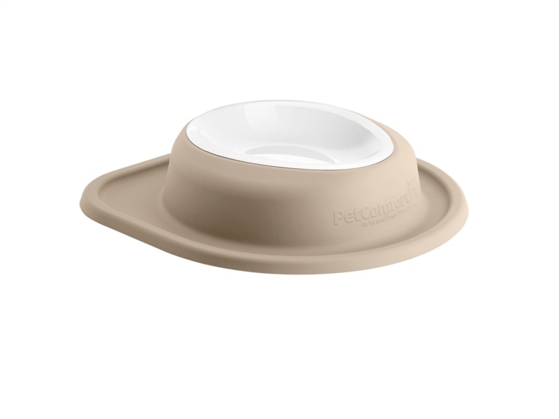 WeatherTech Pet Feeding System Single Low 32oz 3in. Poly Bowl - Tan
