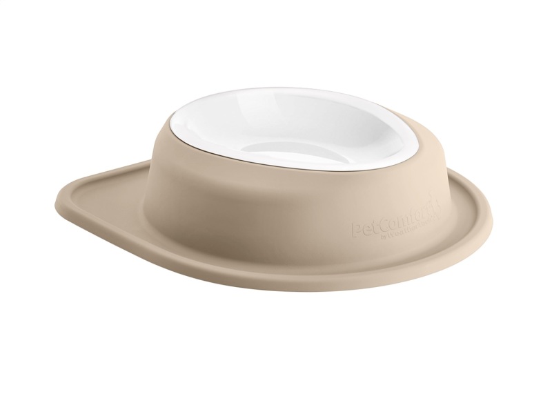 WeatherTech Pet Feeding System Single Low 96oz 3in. Poly Bowl - Tan