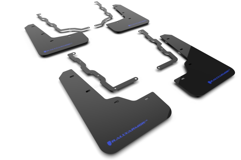 Rally Armor 20-25 Ford Puma ST Black Mud Flap w/Blue Logo