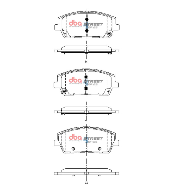 DBA 2020+ Hyundai Palisade Street Series Front Brake Pads