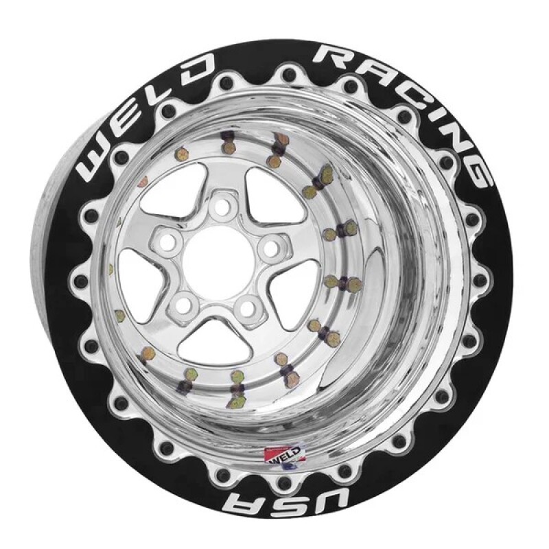 Weld Alumastar 1-Piece 17x3.5 / Strange Spindle / 1.75in. BS Black Wheel - Non-Beadlock