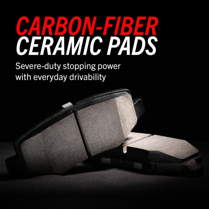 PowerStop - Z23 Daily Driver Carbon-Fiber Ceramic Brake Pads with Hardware Kit