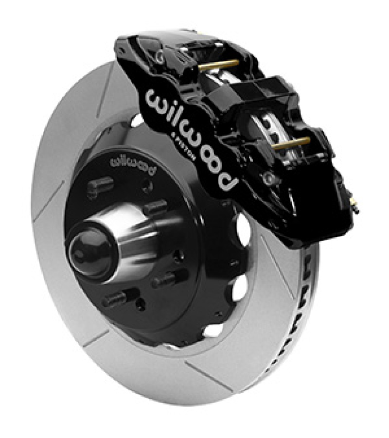 Wilwood AERO6 Front Truck Kit 14.00in Black 88-98 GMC Truck C1500/C2500