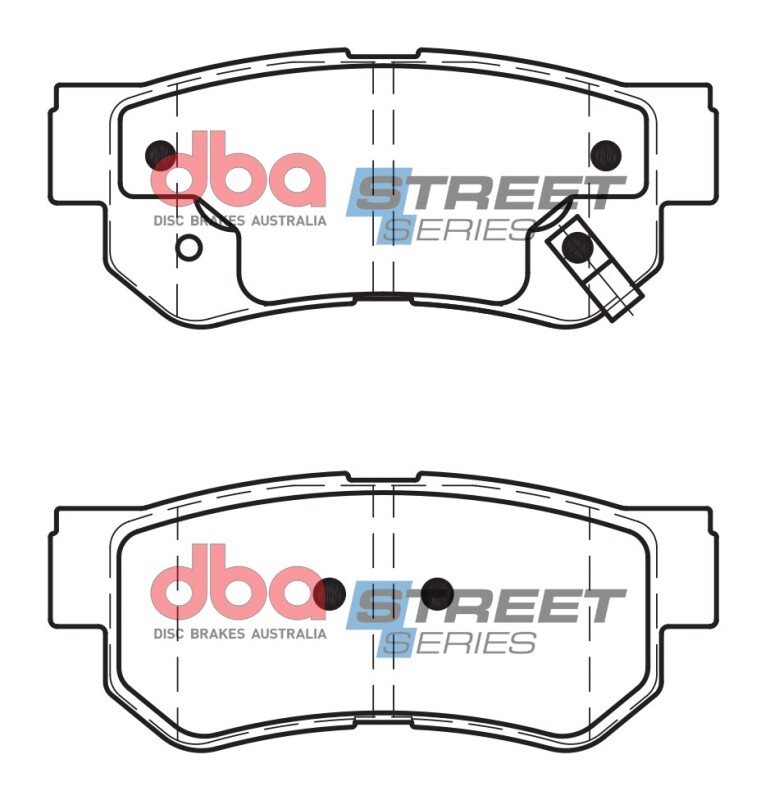 DBA 07-09 Hyundai Elantra (Rear Rotor) Street Series Rear Brake Pads