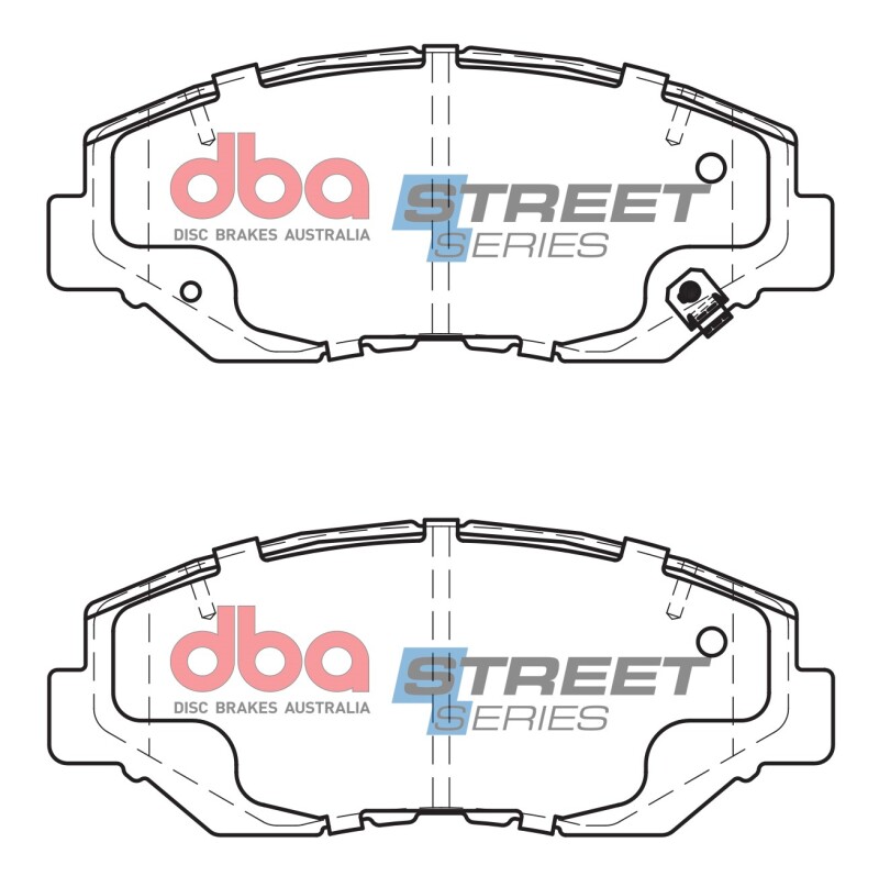 DBA 13-15 Acura ILX 2.0L (280mm Front Rotor Excl Hybrid) Street Series Front Brake Pads