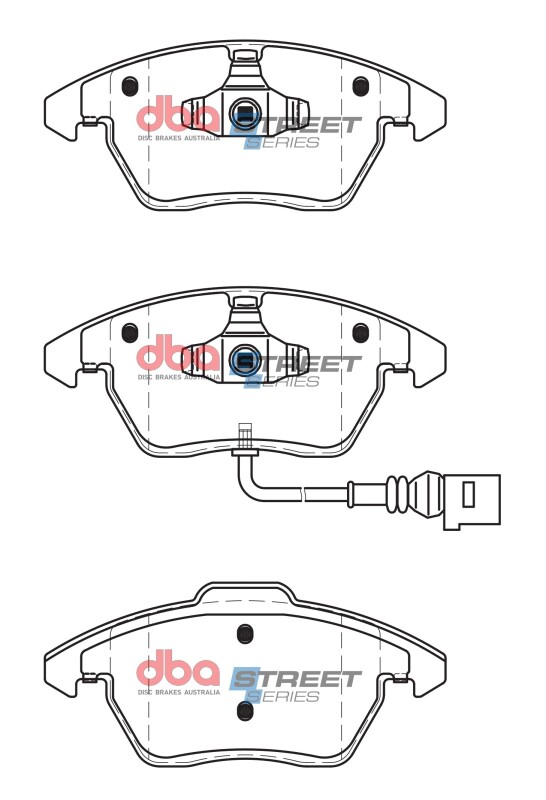 DBA 06-13 Volkswagen GTI (MkV/MkVI) Street Series Front Brake Pads