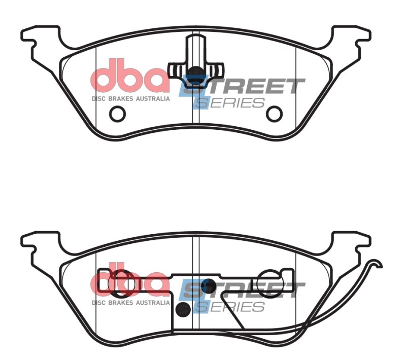 DBA 01-07 Chrysler Town & Country (Rear Rotor) FWD Street Series Rear Brake Pads