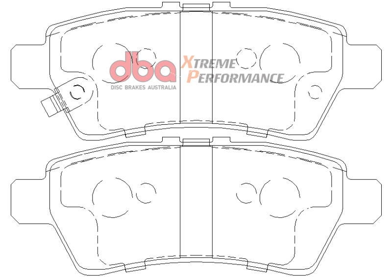 DBA 04-12 Nissan Pathfinder 4.0L XP Performance Rear Brake Pads
