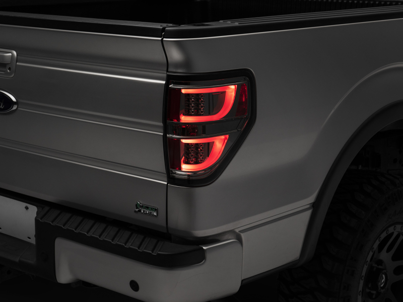 Raxiom 09-14 Ford F-150 G2 LED Tail Lights- Chrome Housing (Smoked Lens) (Styleside)