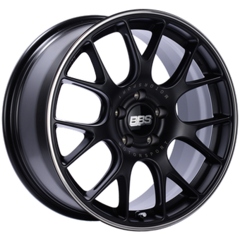 BBS CH-R 19x10 5x130 ET38 CB71.6 Satin Black - 82mm PFS/Clip Req.