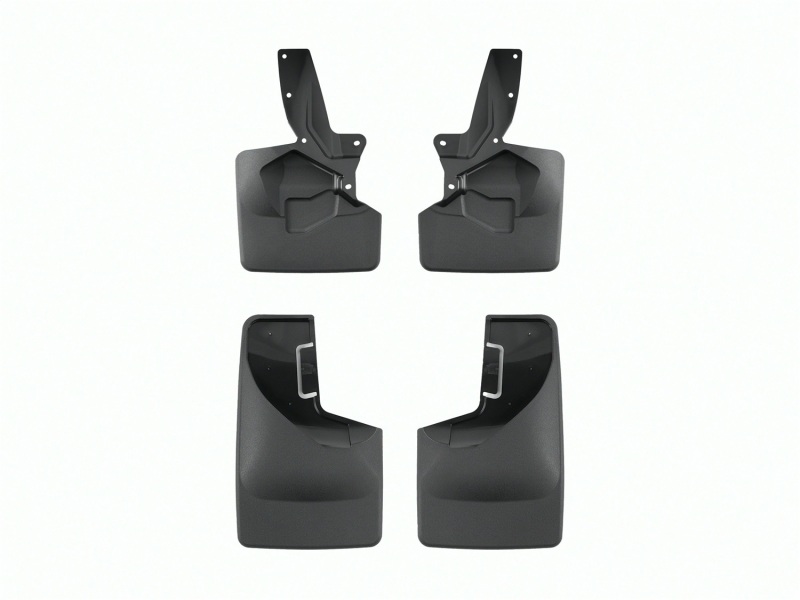 WeatherTech 21-23 Ford Bronco (225/265/285 Width Tire Sizes) Front & Rear No Drill Mudflaps - Black
