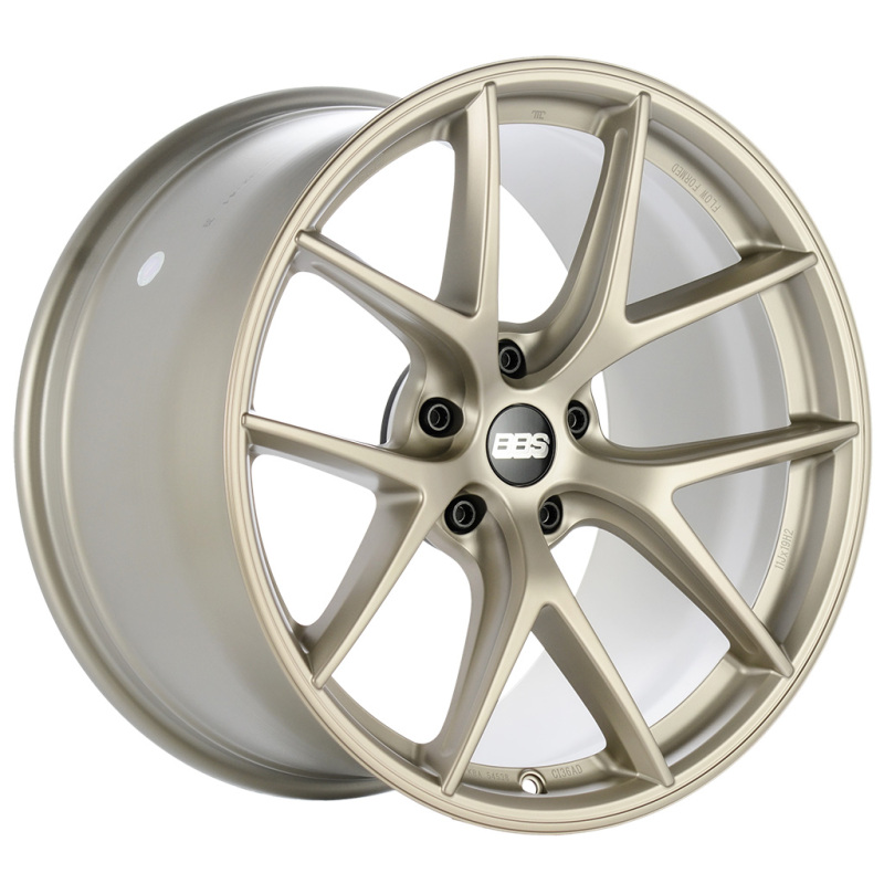 BBS Unlimited CI-R 19x9.5 ET65 (Face 1) Satin White-Gold Wheel